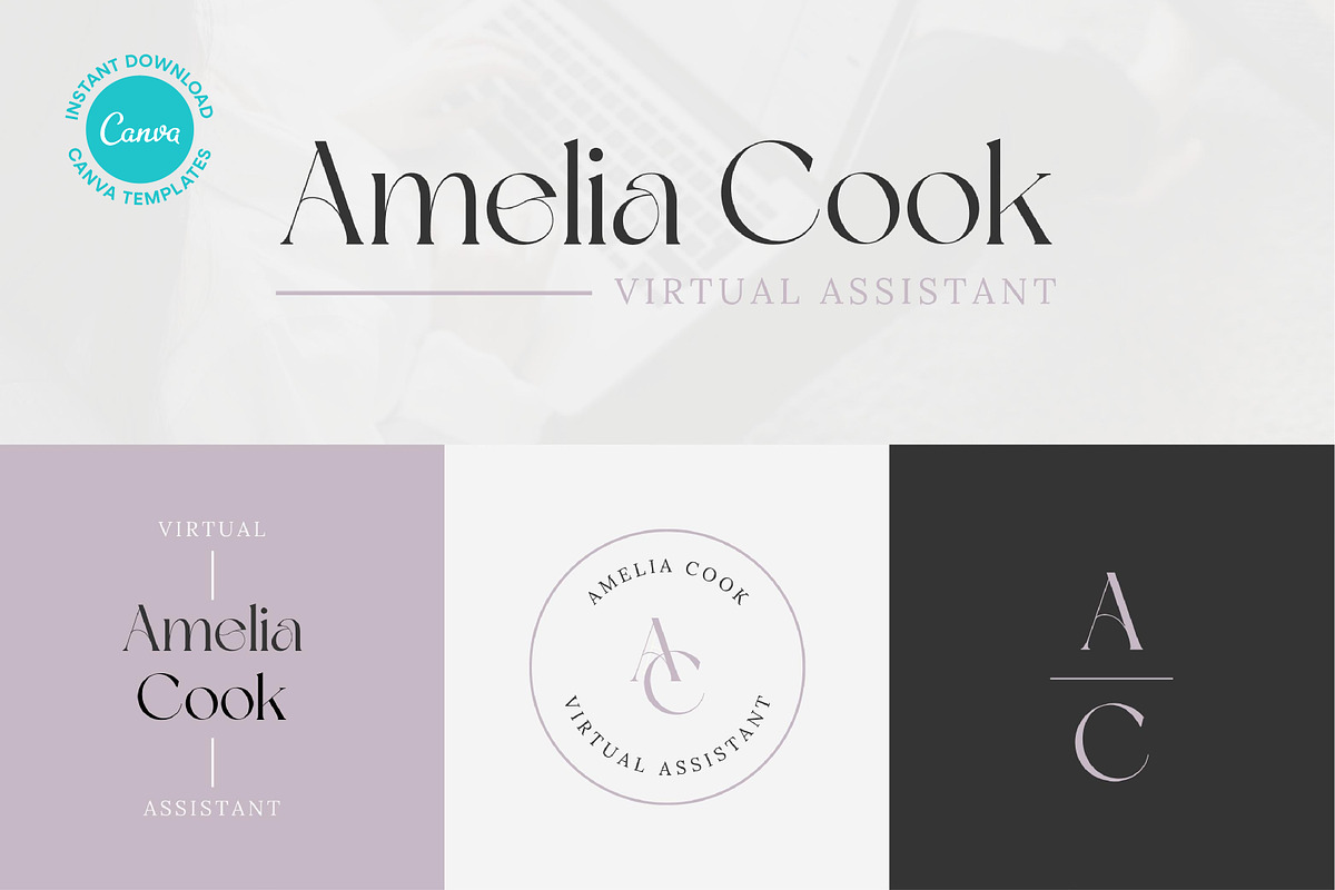 Virtual Assistant Logo Branding Kit, a Branding & Logo Template by Templatez.Co (Photo 1 of 6)
