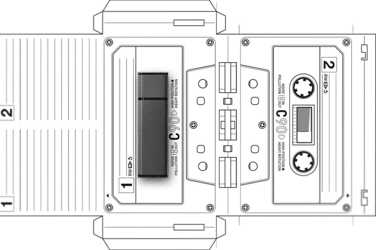 Mix Tape coloring Gift Box, a Templates & Theme by _//_//\/\_//_//\/\ (Photo 2 of 2)