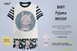 Baby Pyjama Mock Up