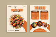 2-Sided Restaurant Menu Template, a Brochure Template by vectorlnk (Thumbnail 2 of 5)