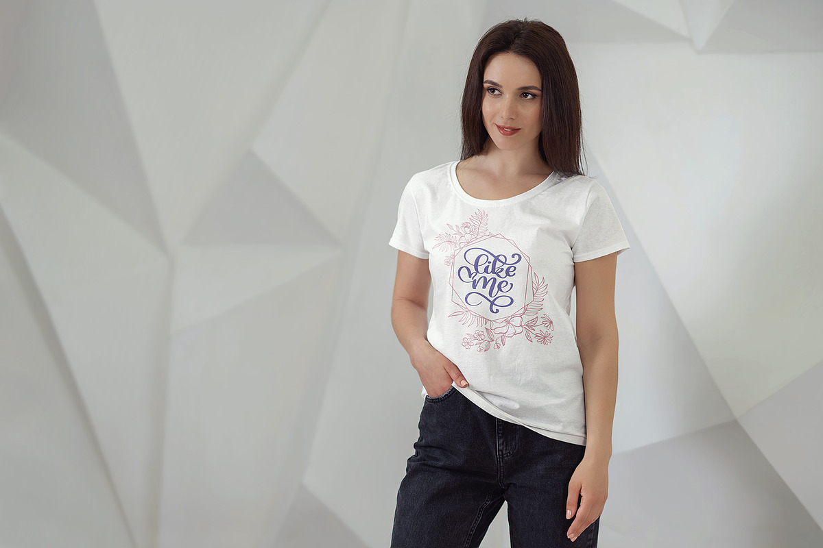 Female T-Shirt Mock-Up v4, a Shirt Mockup by 2dsight (Photo 5 of 7)