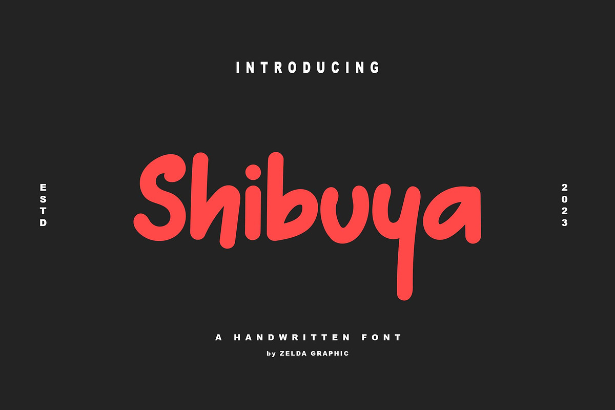 Shibuya, a Script Font by Zelda Graphic (Photo 1 of 5)