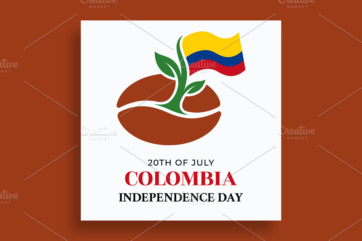 Colombia Independence Day Banner, a Social Media Template by nandinigraphics (Photo 2 of 3)