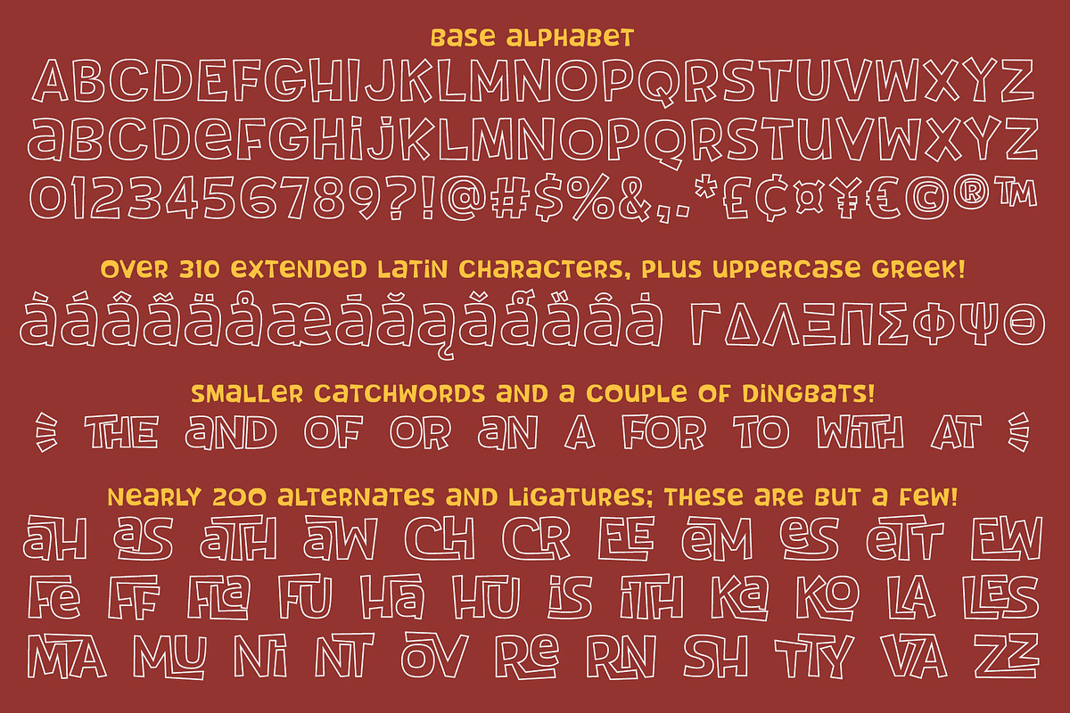 Tropical Punch: a fun retro font! preview 7