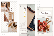50 Canva templates (stories & feed), a Social Media Template by KaluginaWEB (Thumbnail 12 of 13)
