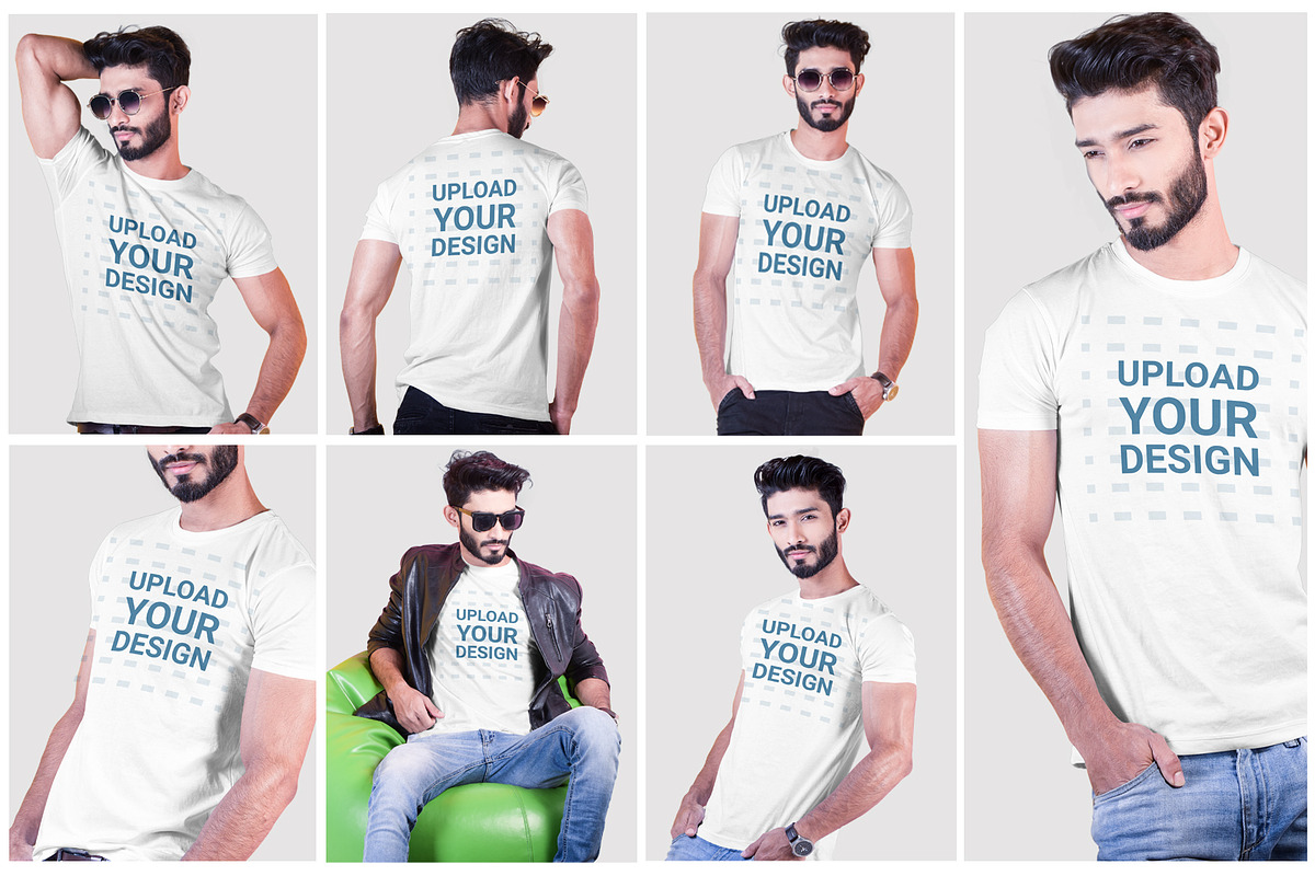 Male t-shirt Mockup-V-2-004, a Shirt Mockup by designvillage (Photo 5 of 6)