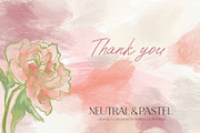 Neutral pastel background flowers, a Background Graphic by Yuliya Derbisheva (Thumbnail 17 of 17)