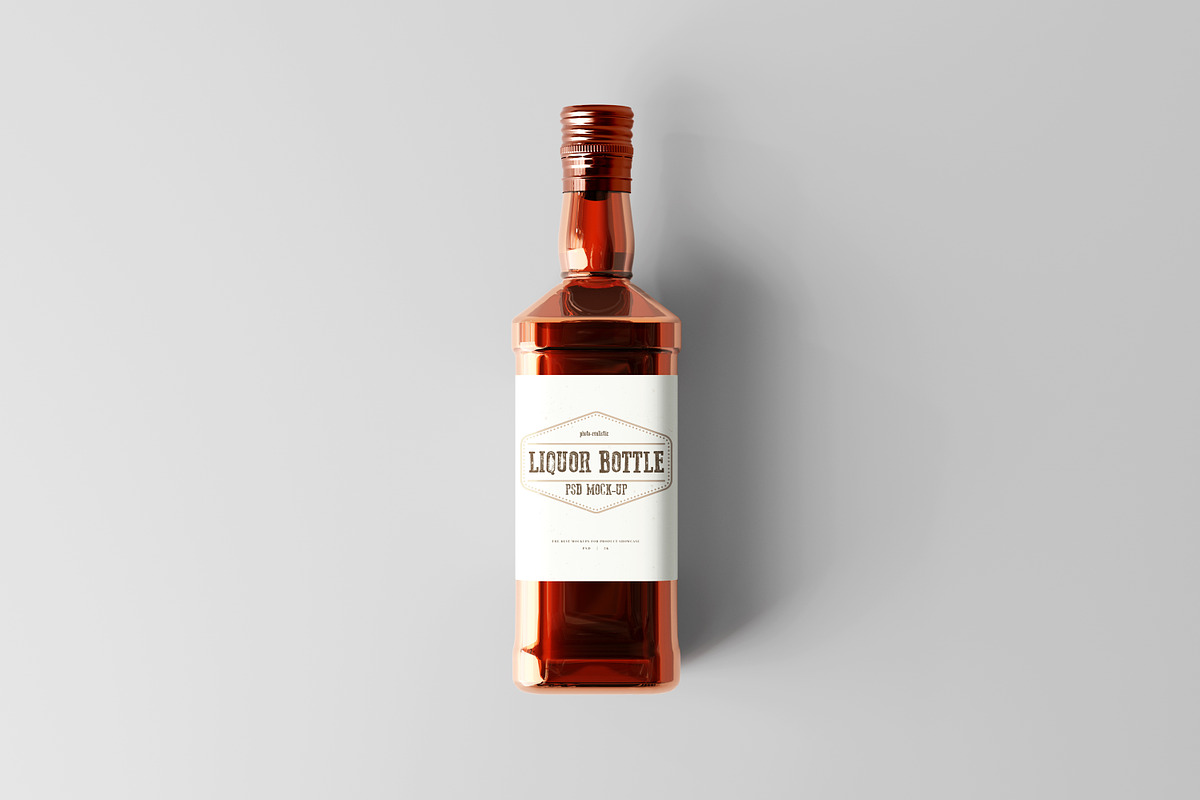Square Liquor Bottle Mockup, a Cups & Container Mockup by pmvch (Photo 15 of 15)