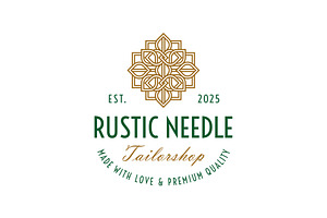 Ornamental Flower Line Art Logo, a Branding & Logo Template by Buqancreative