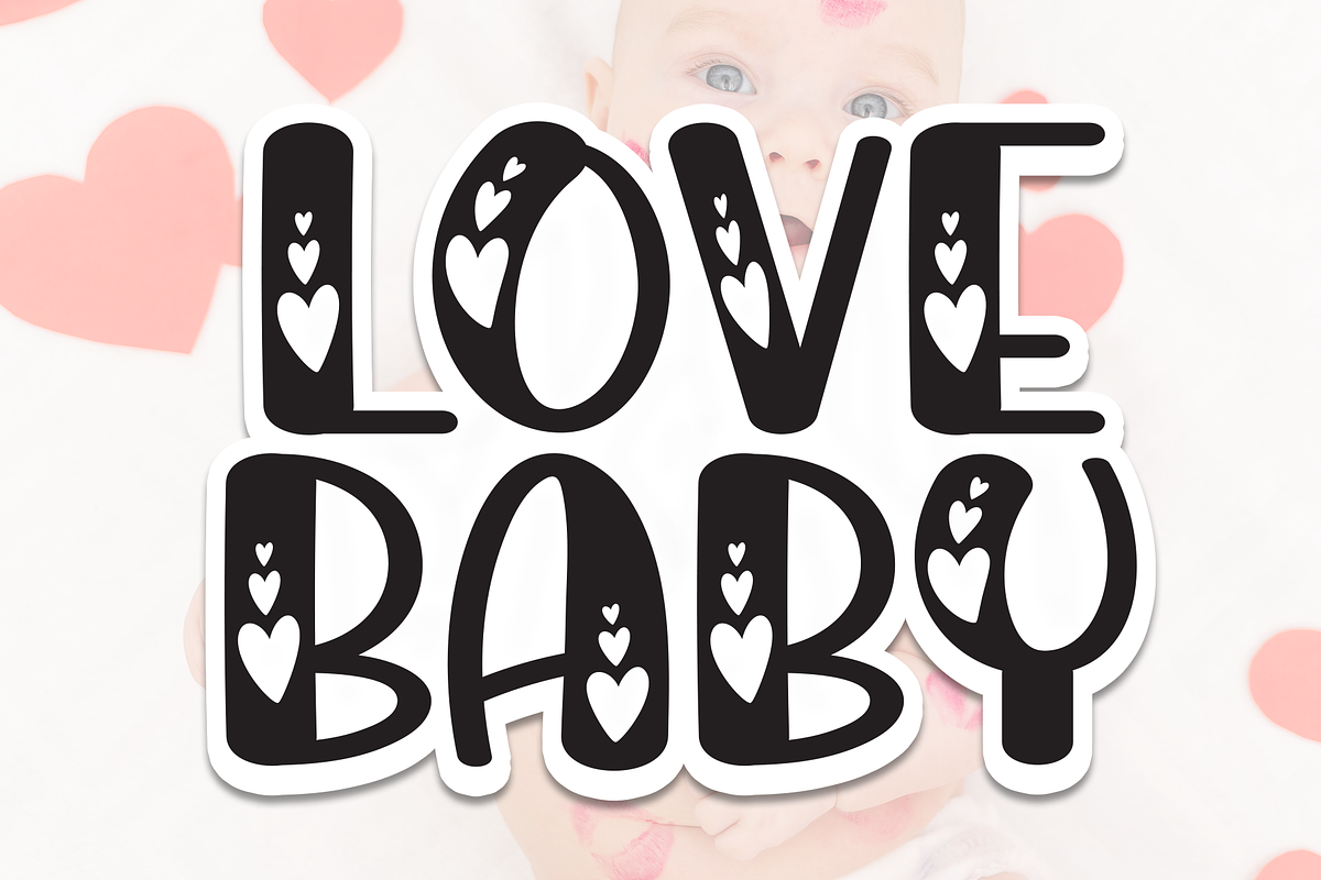 Love Baby | Script Font, a Script Font by Scratchones (Photo 1 of 8)