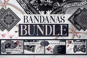Bandanas Big Bundle of Illustrations, a Decorative Illustration by ilonitta (Thumbnail 1 of 9)