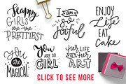 Girl power - lettering set, a Social Media Template by Beauty Drops (Thumbnail 3 of 9)