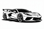 High Speed Sports Car Bundle, an Illustration by Designer_Momina (Thumbnail 6 of 7)