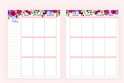 Weekly Planner Inserts 8.5x11 Navy, a Stationery Template by EasyLifePlanners (Thumbnail 2 of 2)