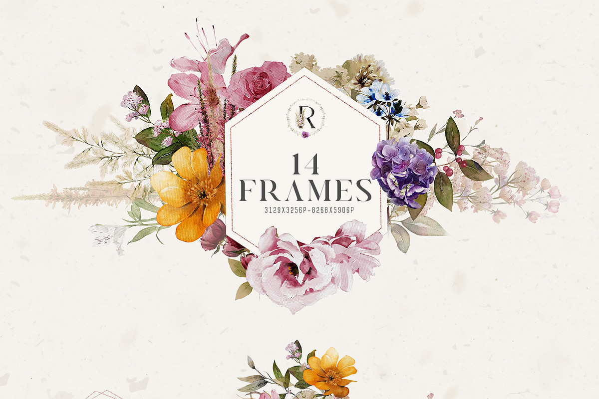 Watercolor Flowers & Leaves, a Decorative Illustration by Damian Roh (Photo 8 of 20)