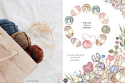 Watercolor Knitting Collection, a Work Illustration by MayaNavits (Thumbnail 5 of 13)