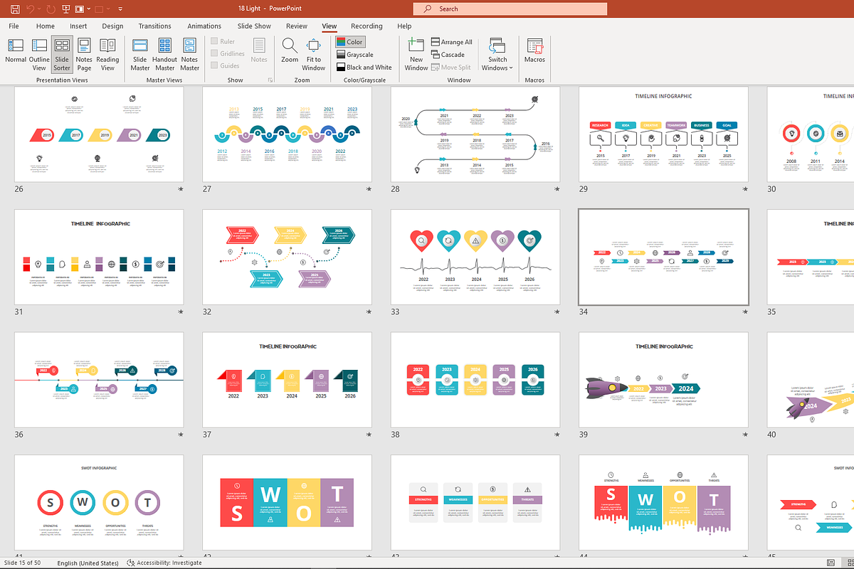 Business Timeline Template, a Presentation Template by Infographics project (Photo 7 of 13)