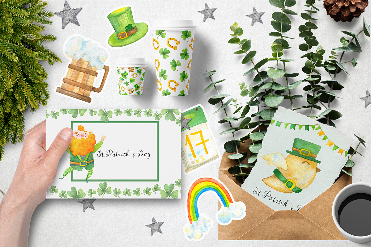 Happy  St.Patrick's Day, a Decorative Illustration by annasokol_ (Photo 5 of 6)