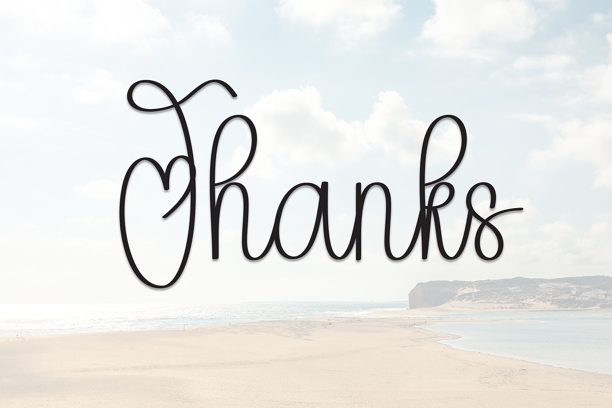 Beach | Script Font, a Handwritten Font by Scratchones (Photo 9 of 9)