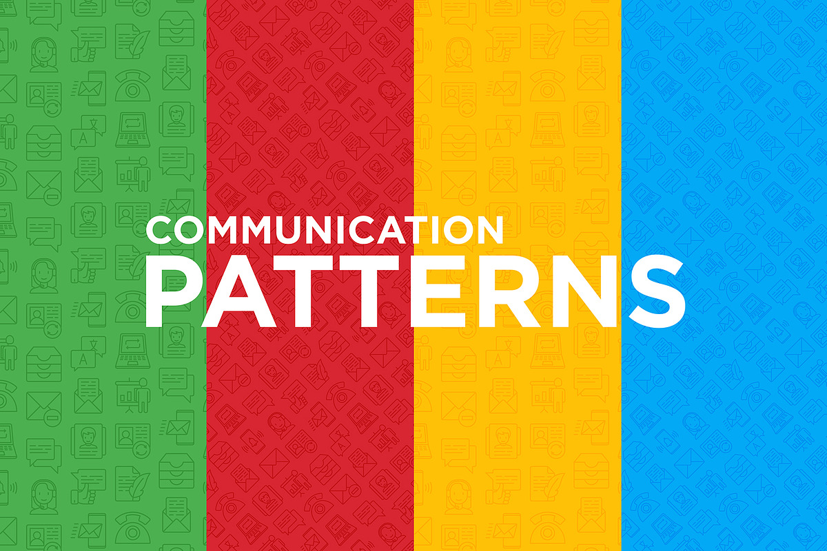 Communication Patterns Collection, a Pattern Graphic by Alex Blogoodf