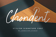Chondent, a Handwritten Font by Lucky Type (Thumbnail 1 of 8)
