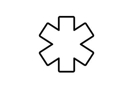 Pharmacy cross line icon, an Outline Icon by Elen_Art