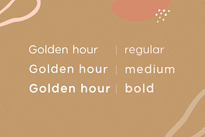 Golden Hour A Hand Drawn Font