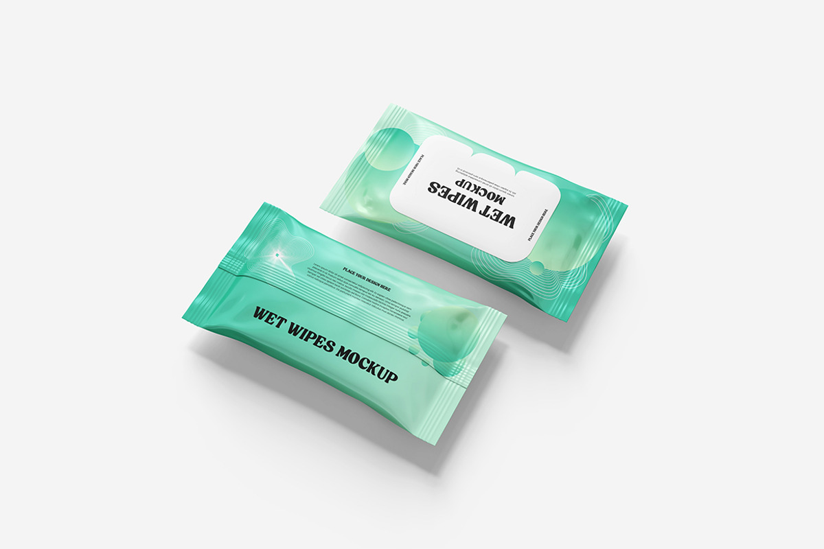 Wett Wipes Mockup, a Product Mockup by Indah (Photo 4 of 6)