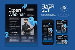 Expert Webinar Flyer, a Flyer Template by graphicook