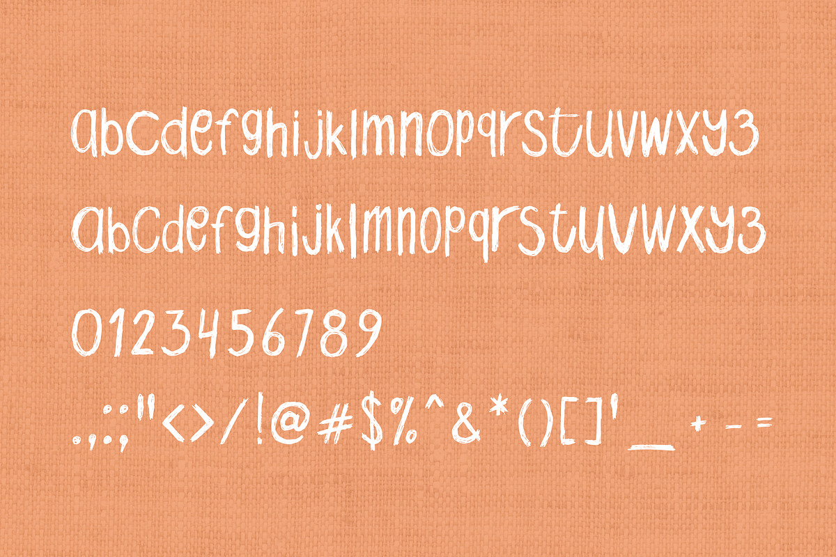 Scratch Handwritten Font preview 6