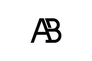 AB Monogram Letter Logo Design, a Branding & Logo Template by Vectorium Studio