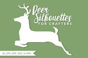 Deer Silhouettes for Crafters, an Object Graphic by Brandi Lea Designs (Thumbnail 1 of 3)