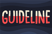 Guideline font, a Sans Serif Font by pizzadudedotdk (Thumbnail 1 of 4)