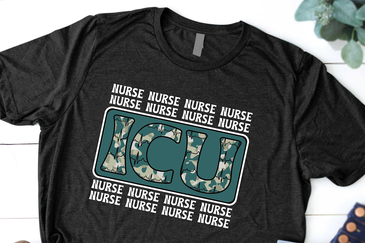 ICU Nurse Shirt Design, a Graphic by Vector Portal (Photo 4 of 6)