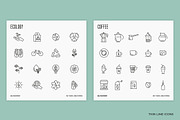 Big Bundle | 500 Thin Line Icons, an Outline Icon by Alex Blogoodf (Thumbnail 6 of 7)