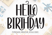 Hello Birthday | Script Font, a Script Font by Scratchones (Thumbnail 1 of 9)