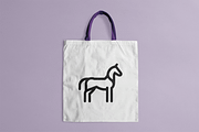 Minimal Horse Geometric Logo, a Branding & Logo Template by Vectorium Studio (Thumbnail 3 of 3)