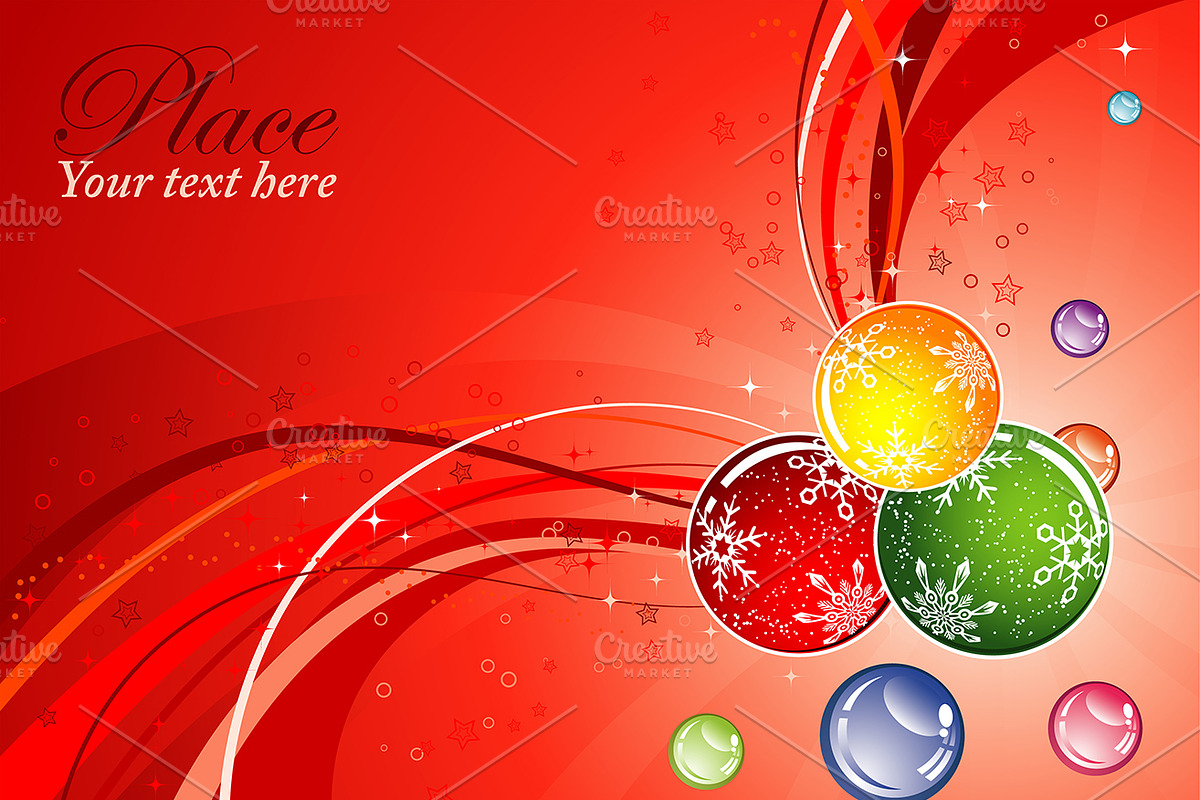 Christmas and New Year Backgrounds, a Decorative Illustration by TAlex (Photo 5 of 6)