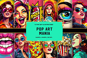 Pop Art Mania Vibrant Collection, an Illustration by Fun Digital (Thumbnail 1 of 6)