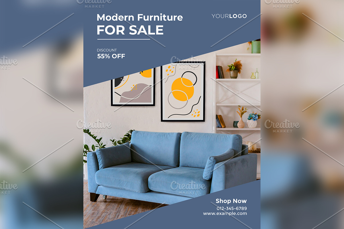 Modern Furniture Poster Design 57, a Social Media Template by shahsoft (Photo 2 of 2)