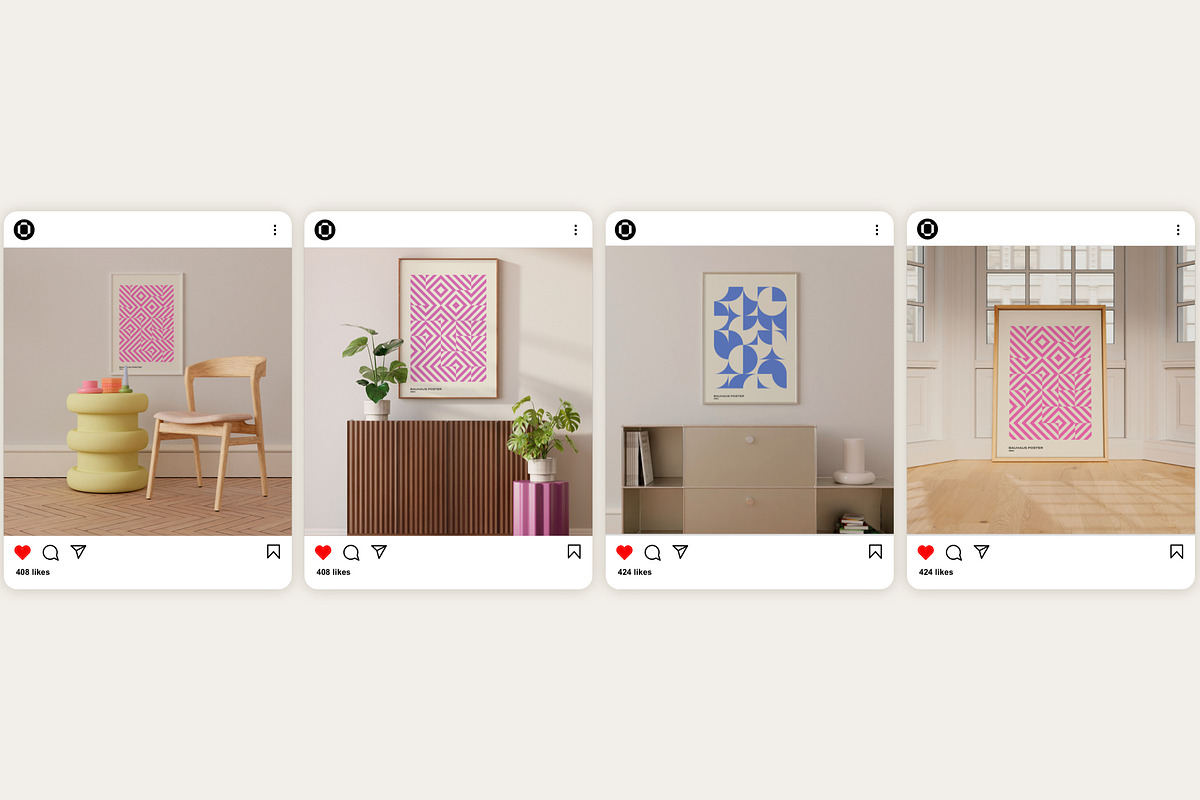 Artwork Frame Mockups DIN A Ratio, a Household Mockup by Bonumo (Photo 5 of 10)