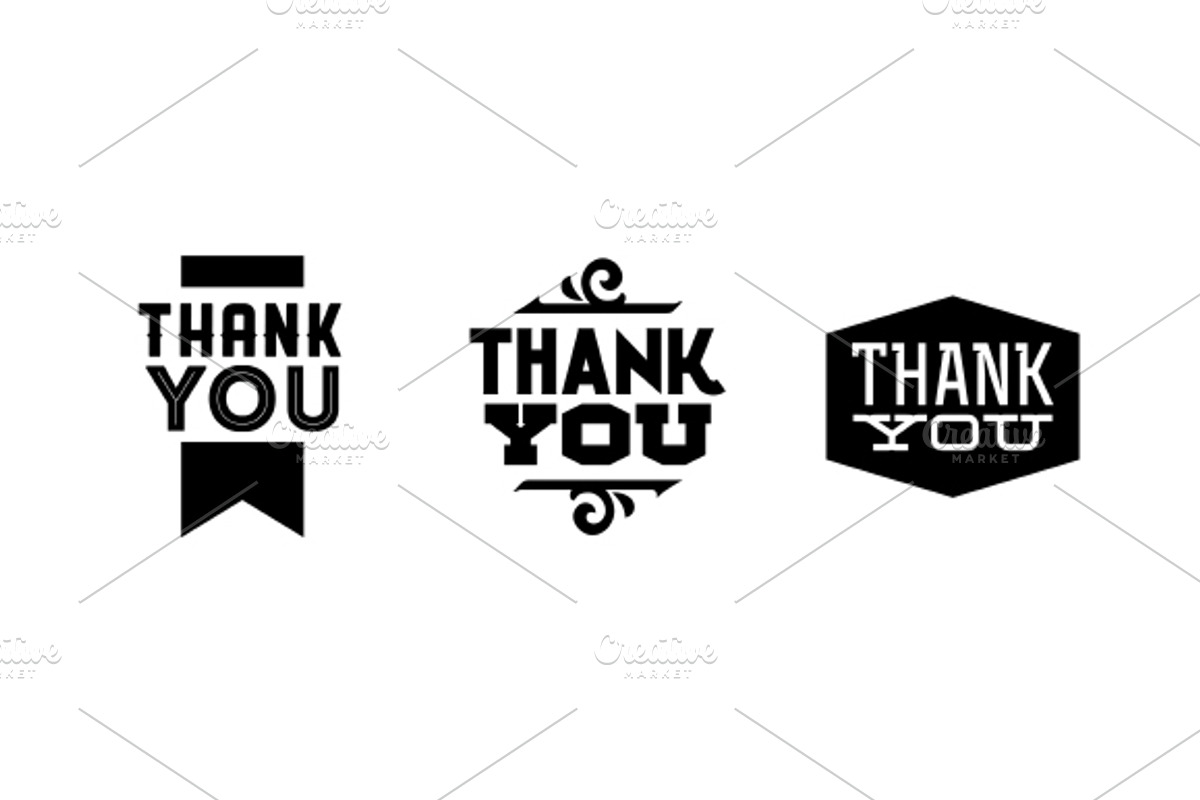 9 Badges Thank You, a Templates & Theme by Ezepov (Photo 2 of 2)