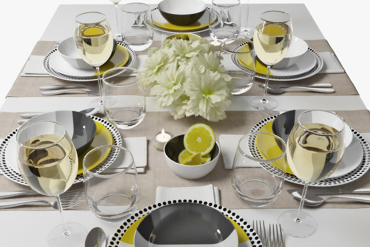table setting 03, an Object 3D Model by 3dcruz (Photo 4 of 13)