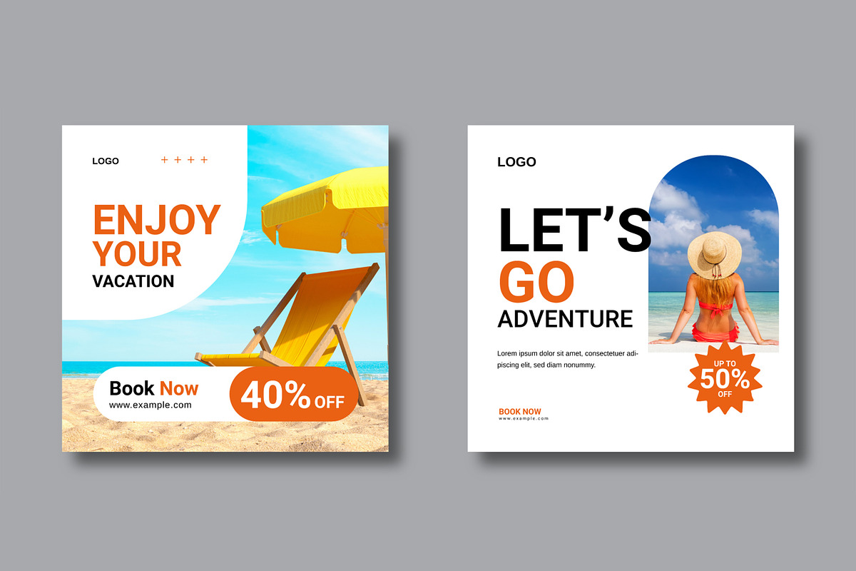 Travel Social Media Post Layout preview 3