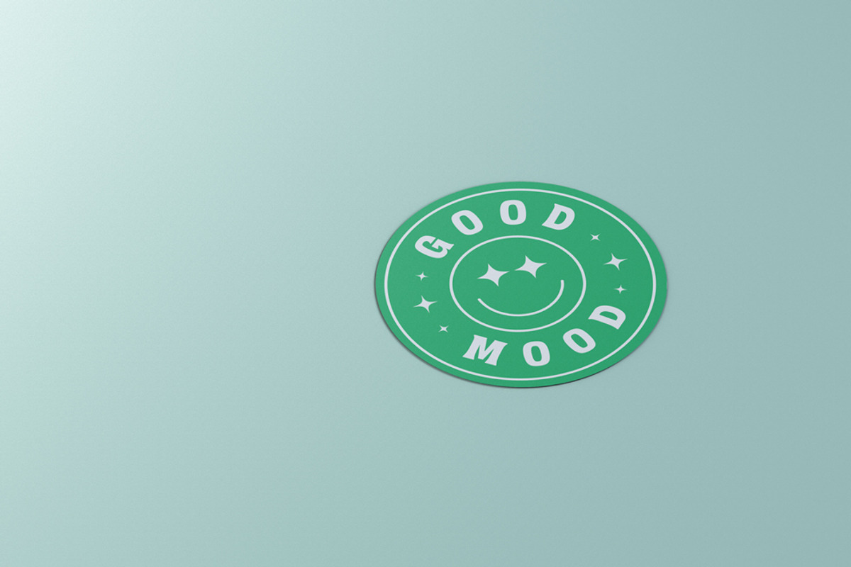 Circle Stickers Mockup, an Advertising Mockup by Graphicboom (Photo 5 of 6)