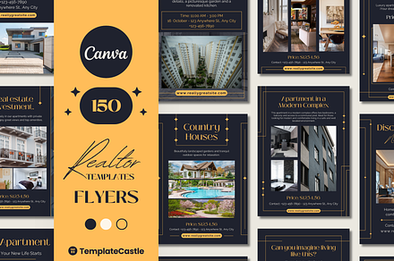150 Realtor Flyer Canva Templates