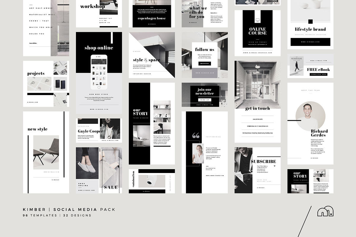 Social Media Pack - Kimber, a Social Media Template by bilmaw creative (Photo 1 of 11)