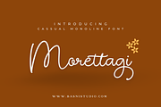 Morettagi Casual Monoline Font, a Script Font by Basnistudio (Thumbnail 1 of 7)