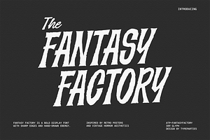 FantasyFactory - Rough Display Font, a Serif Font by Typeparties