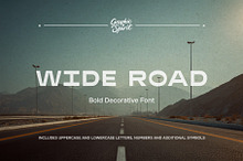 Wide Road Bold Decorative Font